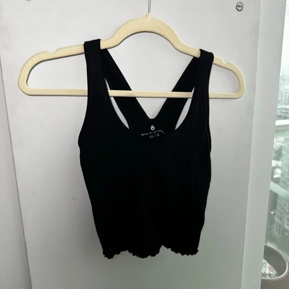 SPIRITUAL GANGSTER Amor Ribbed Crop Tank Sports Bra - XS / S - Picture 3 of 5